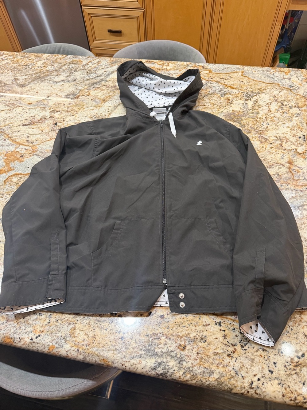 Disney Black Hooded Zip Jacket